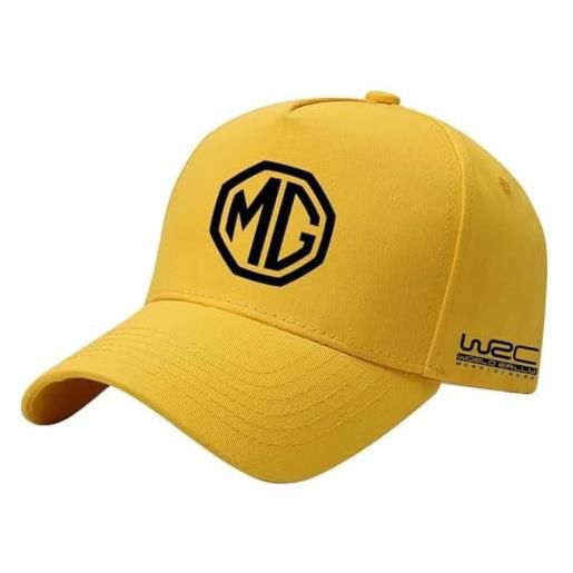 NYFDUAH berretto da baseball, per mg gs mg mg mg hs mg zs mg3 mg6 zr zt gt rx5, berretto da baseball, da uomo, regolabile, con logo auto, f
