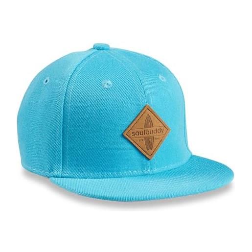 Soulbuddy snapback cap per bambini in 3 taglie - berretto da baseball leggero e traspirante - cappello estivo per bimbo e bimba - idea regalo originale (it, testo, l, bali style)
