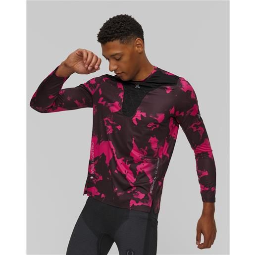 X-Bionic maglietta a maniche lunghe da uomo x-bionic corefusion run shirt ls rosa-nera