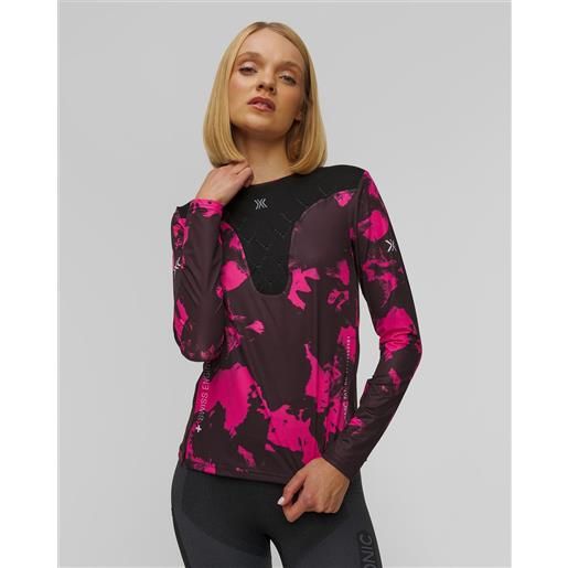 X-Bionic maglietta a maniche lunghe da corsa da donna x-bionic corefusion run shirt ls rosa-nera