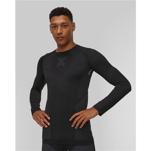 X-Bionic maglietta a maniche lunghe da corsa da uomo x-bionic xceed run shirt ls nero-grigia