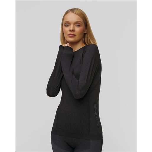 X-Bionic maglietta a maniche lunghe da corsa da donna x-bionic xceed run shirt ls nero-grigio