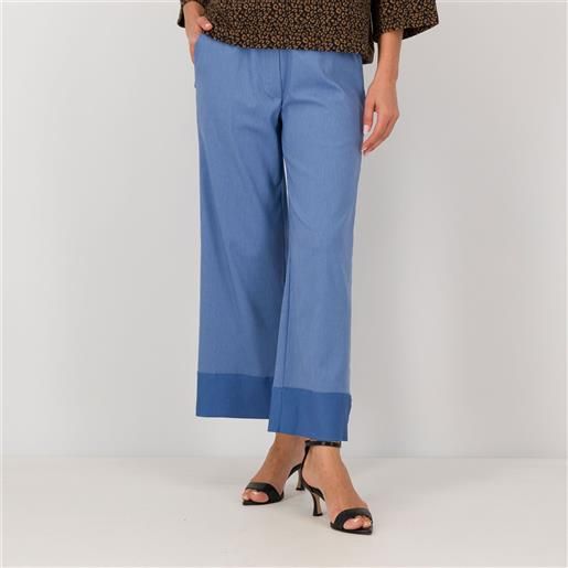 Bianca Della Torre jeans ampi elasticizzati con risvolto