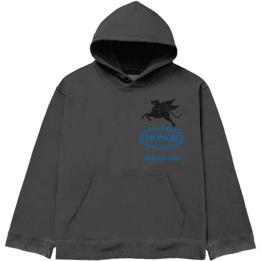 Honor The Gift felpa hell. Hound towing nera con cappuccio - nero