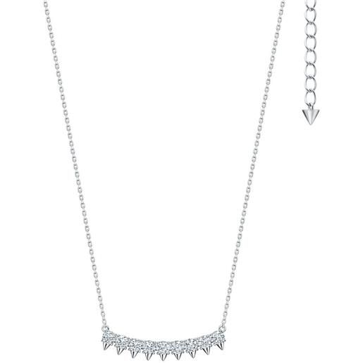 TASAKI collana collection line danger in oro bianco 18 carati con diamanti - argento