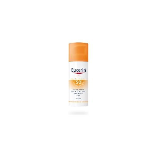 BEIERSDORF SPA eucerin sun gel creme solare viso oil control tocco secco indicato per pelle grassa spf 50+ - flacone da 50 ml