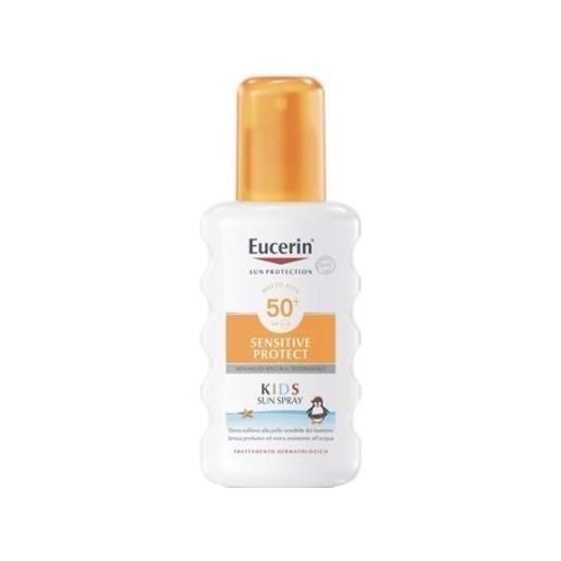 BEIERSDORF SPA eucerin sun kids spray solare spf 50 + - adatto ai bambini di età superiore ai 6 mesi e anche ai bambini con la dermatite atopica - spray 200 ml