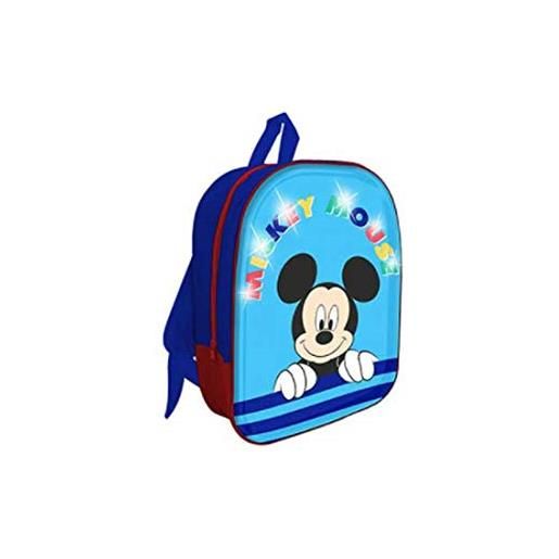 mcgroup zainetto asilo led topolino 3d 32 cm - mic0621