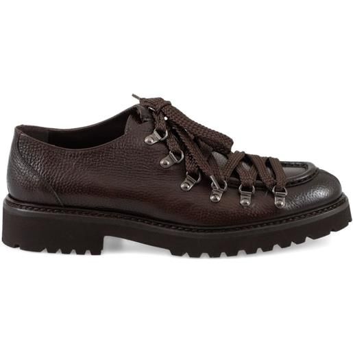 CALCE derby stringate in pelle - rosso