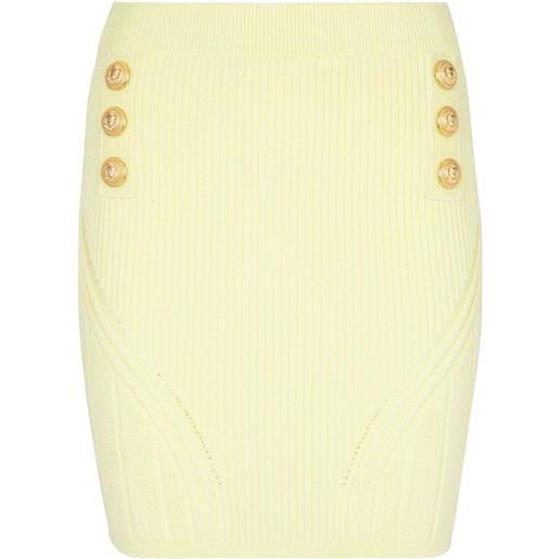 Balmain minigonna con dettaglio a coste - 1af