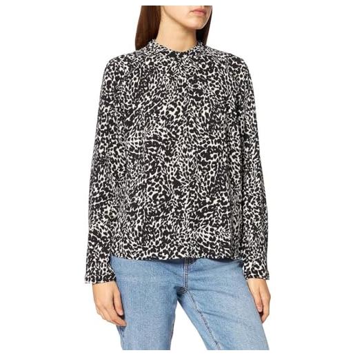 ONLY onlnew mallory l/s blouse aop wvn noos maglietta, whitecap gray/aop: petra graphic, 46 it donna