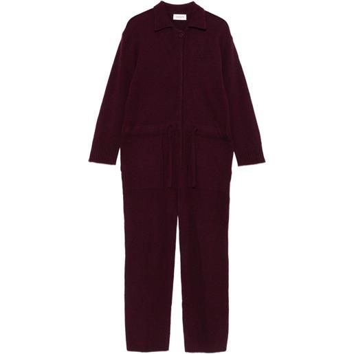Laneus tuta intera con bottoni - rosso