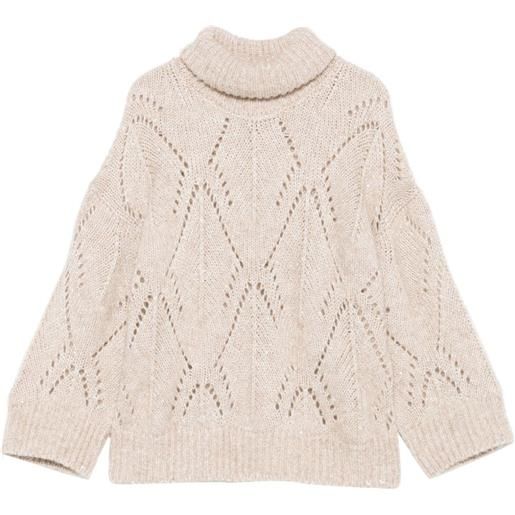 Peserico maglione a collo alto - toni neutri