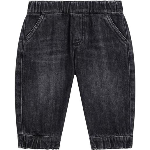Dolce & Gabbana Kids jeans con vita elasticizzata - nero