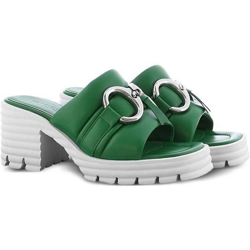 Kennel & Schmenger sandali con tacco largo - verde