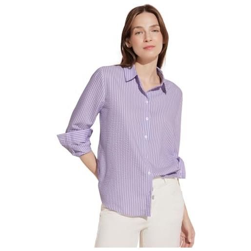 Street One a344582 blusa a righe, lilla brillante, 50 women's