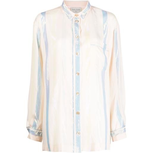 Forte Forte camicia a righe - toni neutri