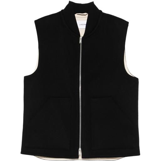 Lardini gilet con zip - nero