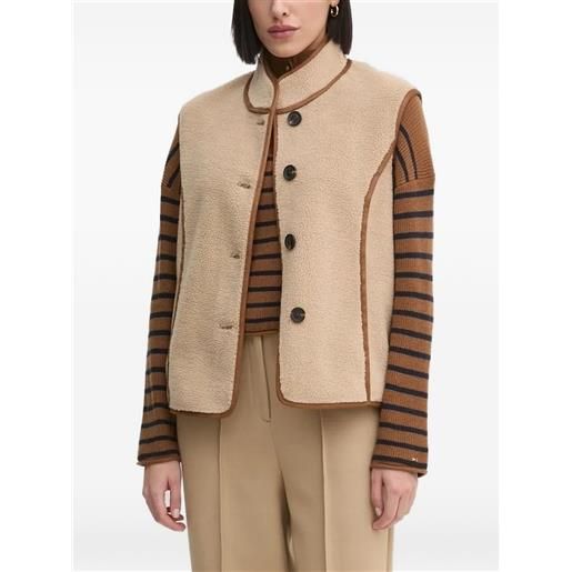 Hoss Intropia gilet teddy con bottoni - toni neutri