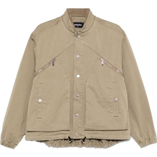 DSQUARED2 giacca con zip - toni neutri