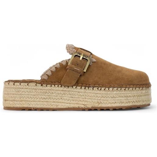 MOU sabot jute clog - mu. Sw641000a - cognac