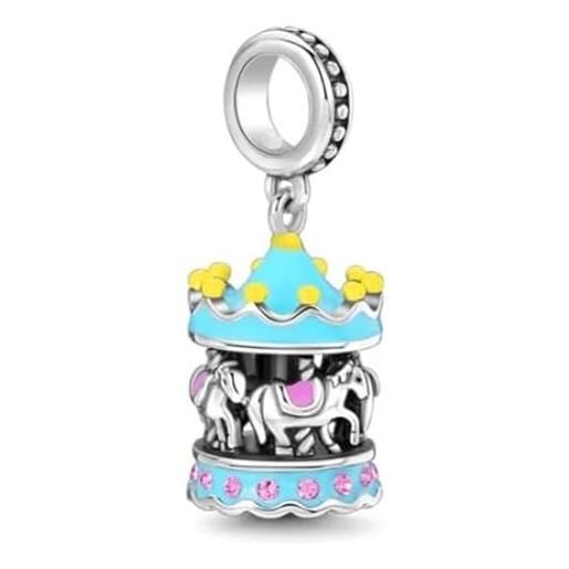 LES FOLIES DI PAOLA GRIECO charm giostra bambini luna park cavalli ciondolo pendente in argento 925 - les folies per pandora