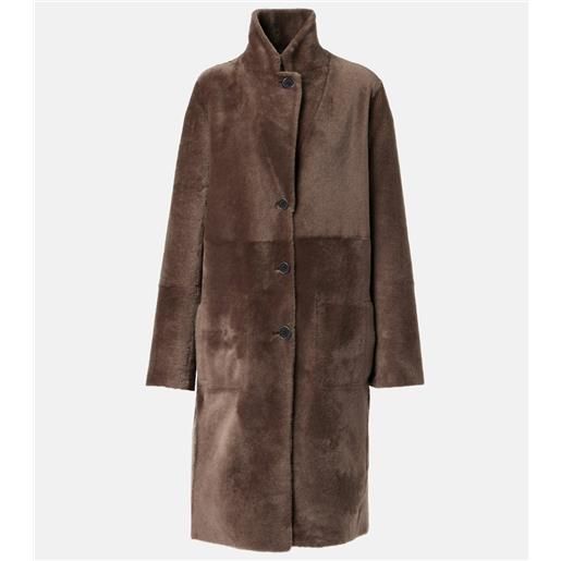 Joseph cappotto reversibile in shearling e pelle