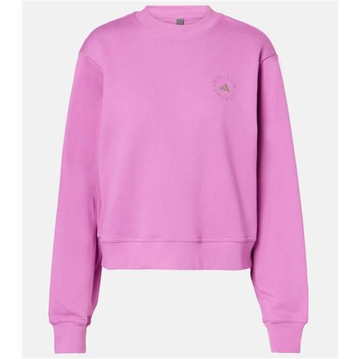 Adidas by Stella McCartney felpa in cotone con logo