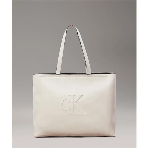 Calvin klein borsa tote slim grande birch donna