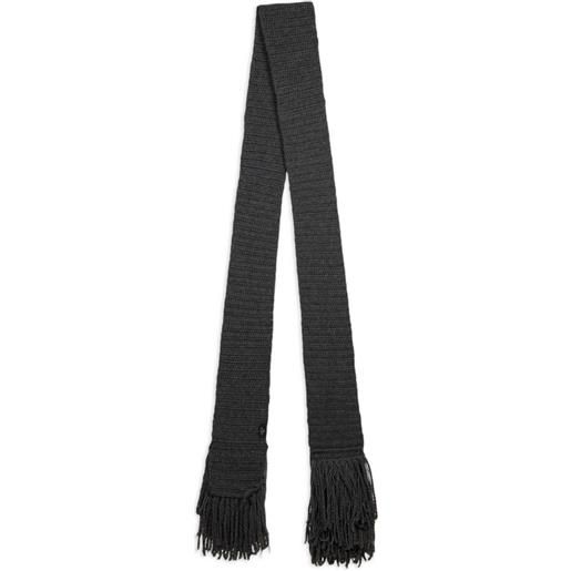 ETRO sciarpa in lana con frange - grigio