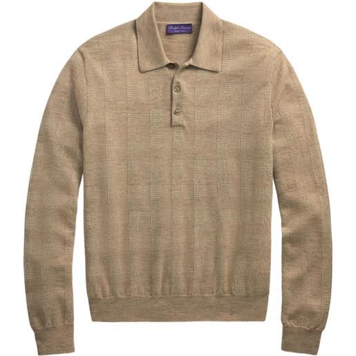 Ralph Lauren Purple Label polo a quadri - toni neutri