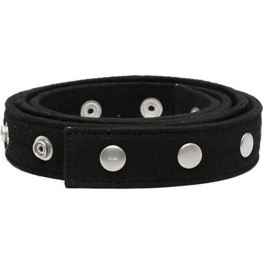 Rick Owens DRKSHDW cintura con borchie - nero