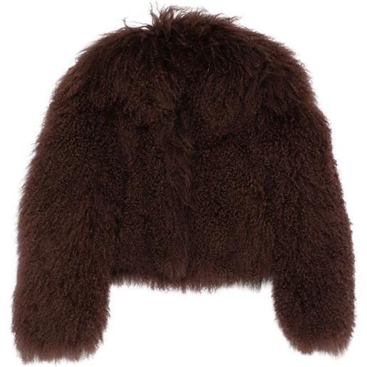 Salvatore Santoro giacca in shearling - marrone