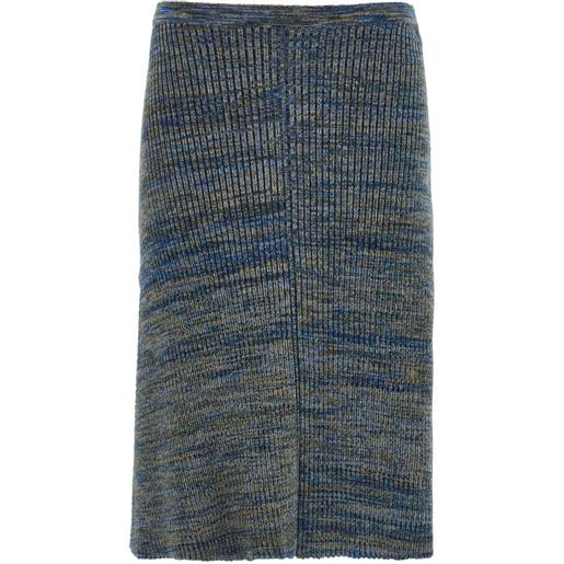 Ferragamo gonna con nodo laterale - blu