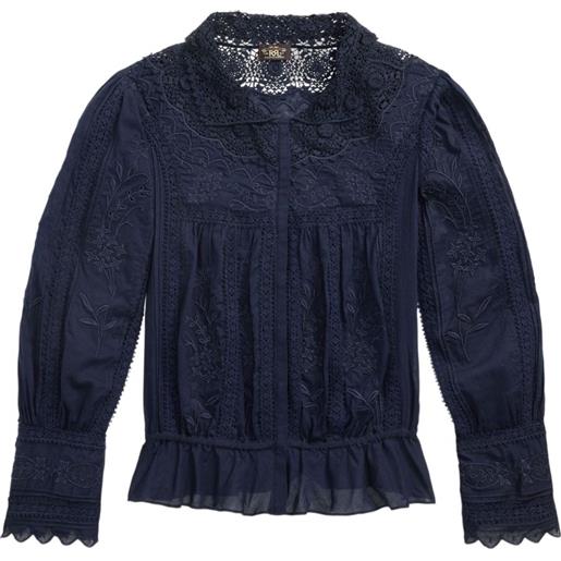Ralph Lauren RRL blusa con inserti in pizzo