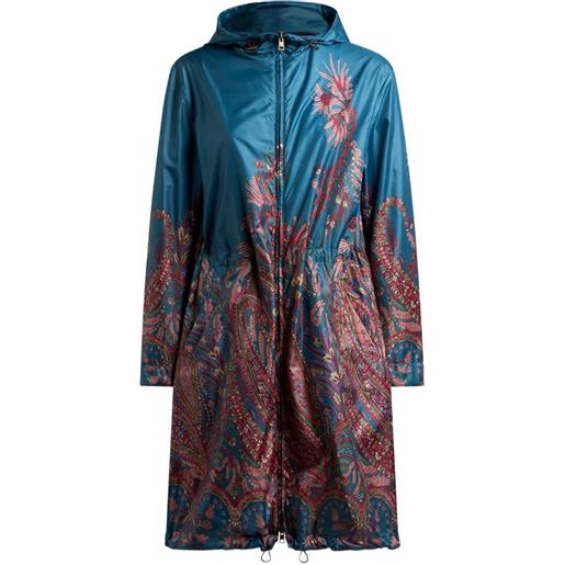 ETRO impermeabile con stampa paisley - blu