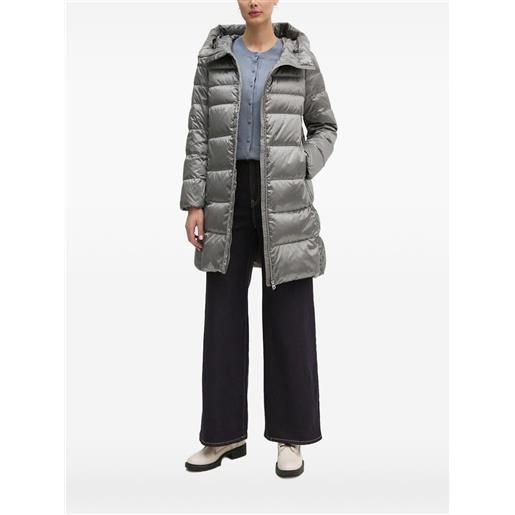 Geox giacca trapuntata con cappuccio - grigio