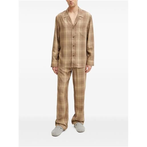 CDLP top pigiama a quadri - toni neutri