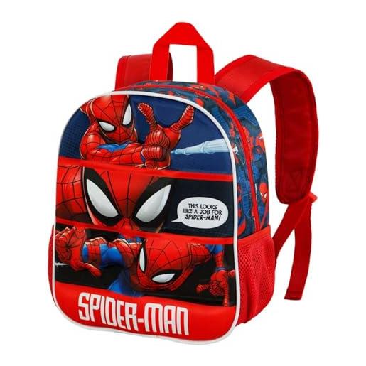 Marvel zaino 3d piccolo 26 x 31 cm, capacità 8.5 l, rosso stronger
