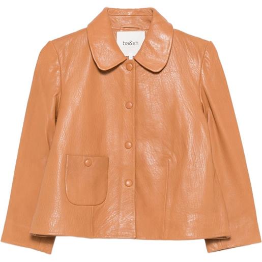Ba&Sh giacca con colletto alla peter pan - marrone