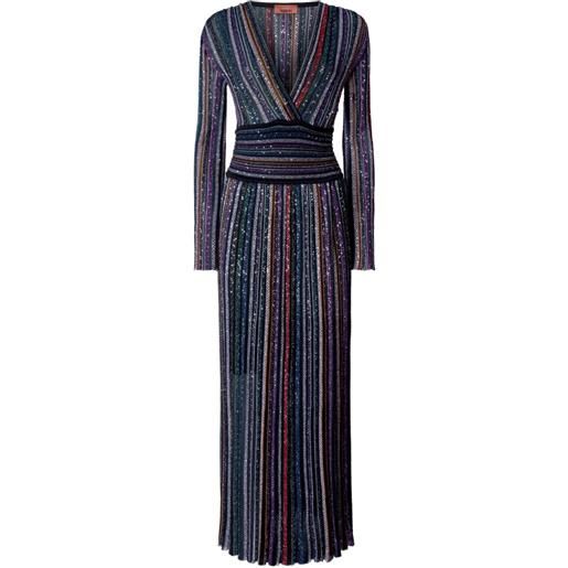 Missoni abito lungo con paillettes - sm9t4