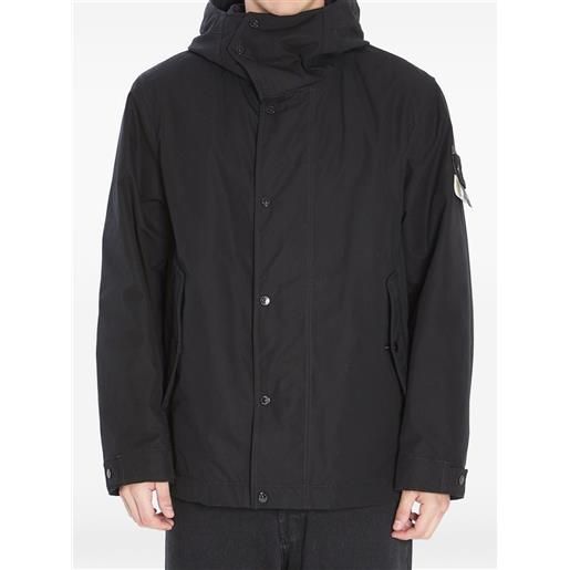 Stone Island parka ghost piece con cappuccio - nero
