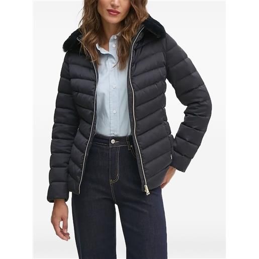 Geox giacca con placca logo - blu