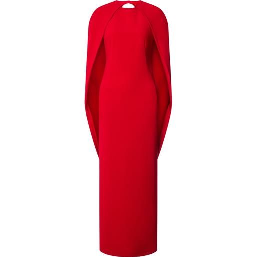 Alberta Ferretti abito in crêpe - rosso