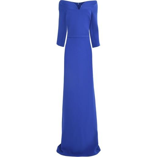 Safiyaa abito da sera con spalle scoperte - blu
