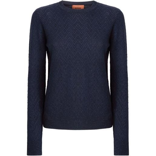 Missoni maglione con motivo chevron - blu