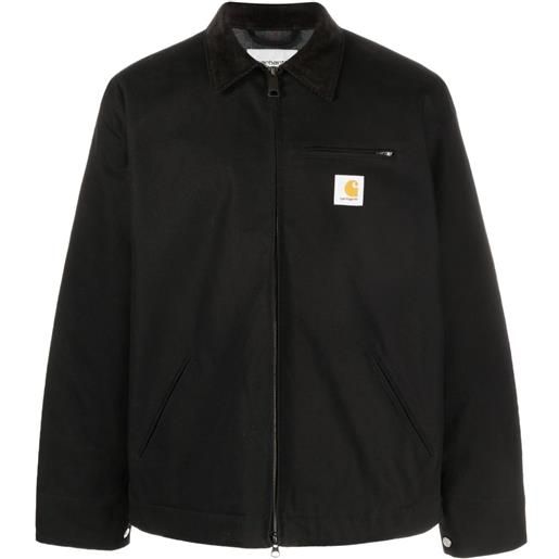 Carhartt WIP giacca detroit con applicazione - nero
