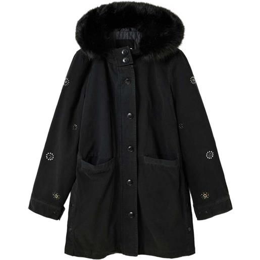 Desigual parka con decorazione - nero