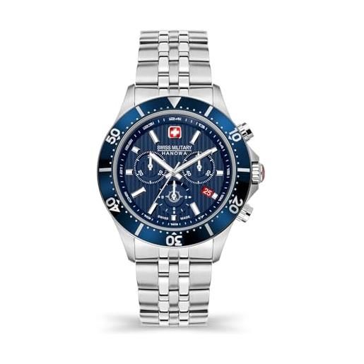 Swiss Military Hanowa orologio analogico al quarzo uomo con cinturino in acciaio inossidabile smwgi2100703