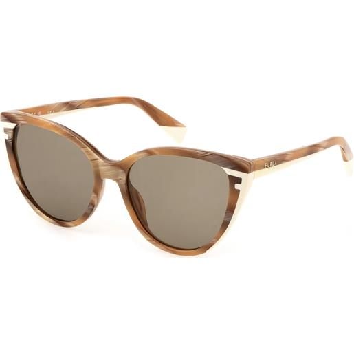 Furla VFU186S5307D7 Occhiali Da Sole Donna | Lenti Mimetica Green/Brown 53/16/135
